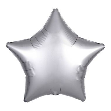 Zvezda mat srebrna - 46cm