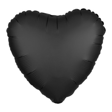 Srce mat crno - 46cm