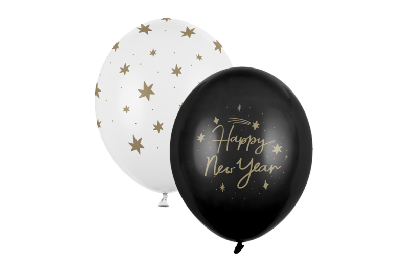 Happy New Year mix 28cm - 5 kom