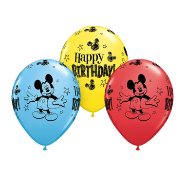 Mickey Mouse Happy Birthday 28cm - 1 kom - izaberite boju