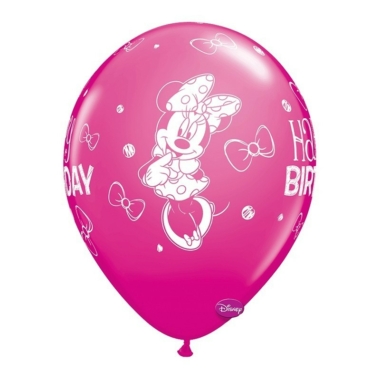 Minnie Mouse Happy Birthday 28cm - 1 kom - izaberite boju