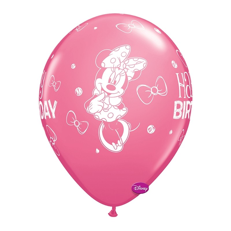 Minnie Mouse Happy Birthday 28cm - 1 kom - izaberite boju