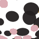 Rose gold - crni mix