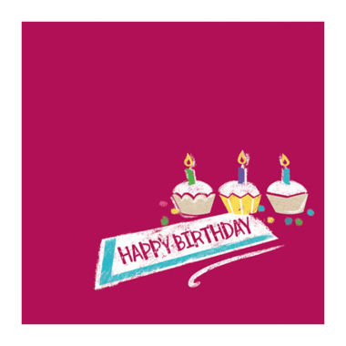 Salvete Happy Birthday 25cm - 20 kom