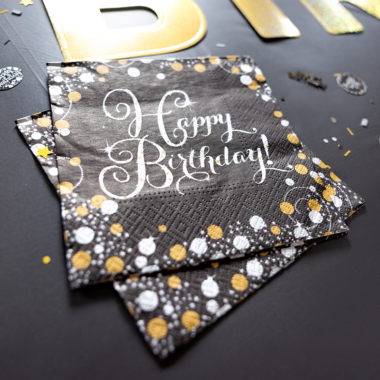Salvete Happy Birthday 33cm - 16 kom