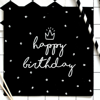 Salvete Happy birthday 33cm - 20 kom