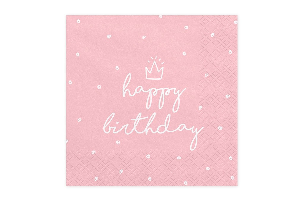 Salvete Happy birthday 11 33cm - 20 kom