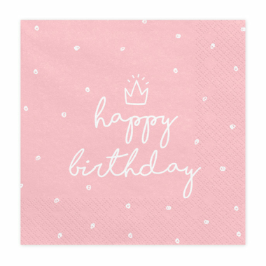 Salvete Happy birthday 11 33cm - 20 kom