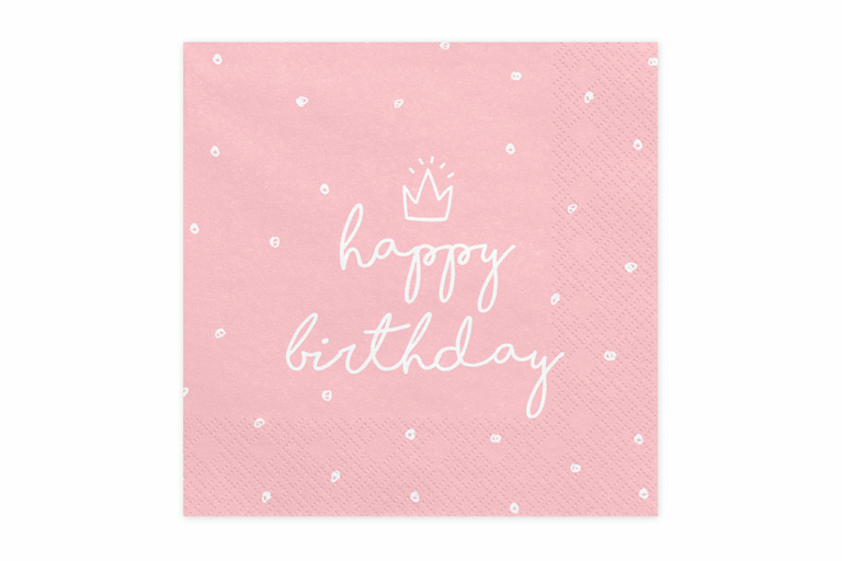 Salvete Happy birthday 11 33cm - 20 kom