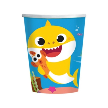 Čaše Baby Shark 250ml - 8kom