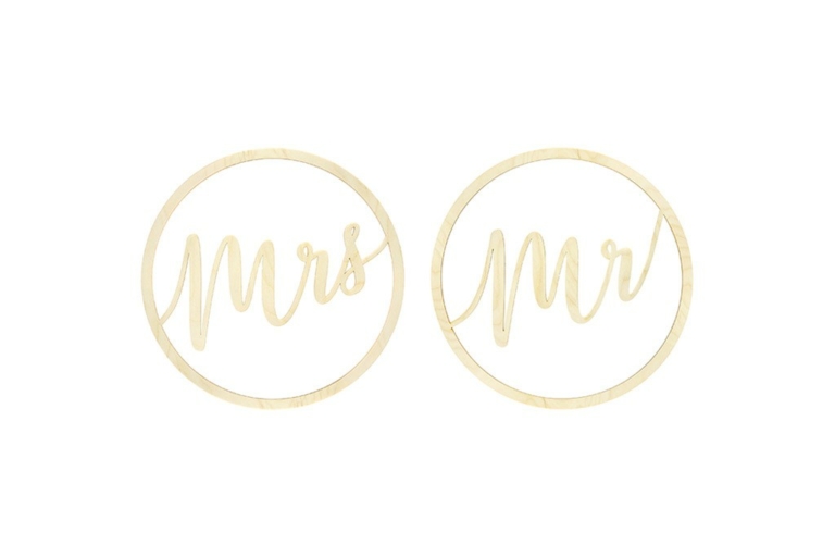 Viseća dekoracija Mr & Mrs