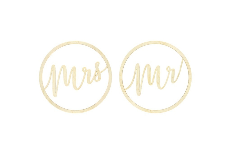 Viseća dekoracija Mr & Mrs