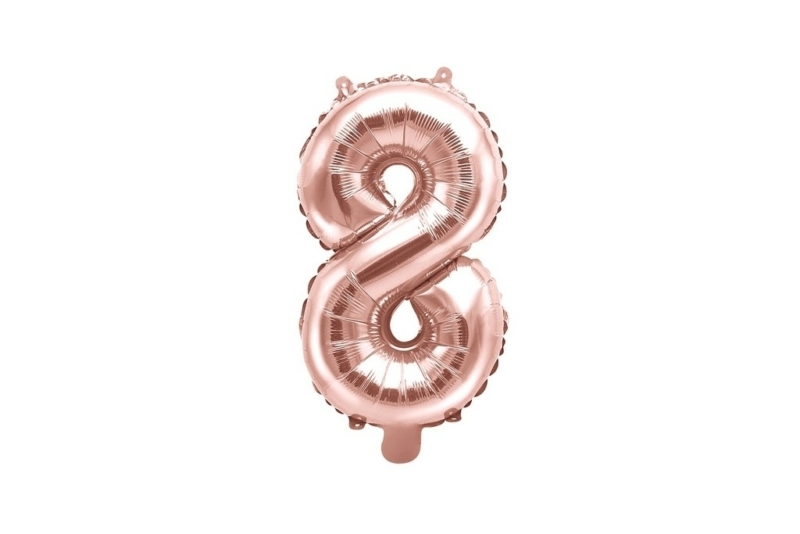 Broj 8 - 4 boje - 35cm