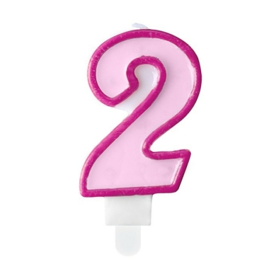 Roze svećica 2 - 7cm