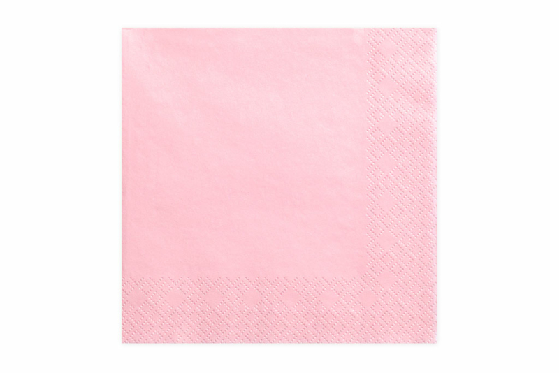Salvete Svetlo roze 33cm - 20 kom