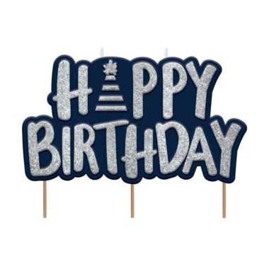 Svećica Happy Birthday - 10cm