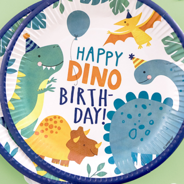 Tanjiri Happy dino birthday 23cm - 8 kom