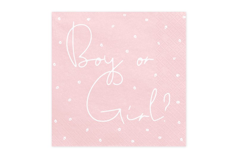 roze plave boy or girl salvete