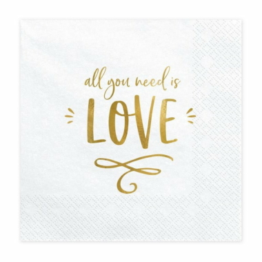 Salvete All you need is love 33cm - 20 kom