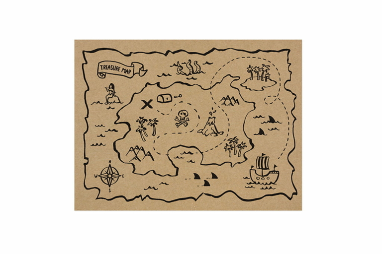 Podmetač Mapa sa blagom - 6 kom