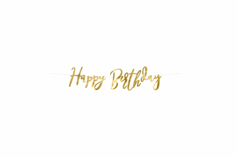 Baner Happy Birthday - 62cm