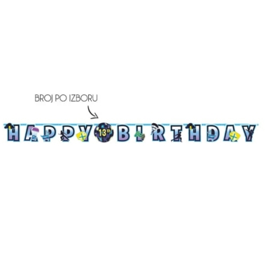 Baner Happy Birthday - 320cm