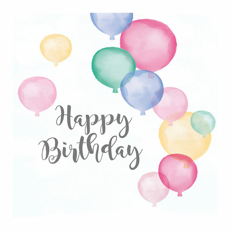Salvete Happy Birthday 33cm - 20 kom