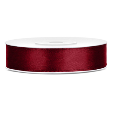 Satenska traka Bordo - 12mm/25m