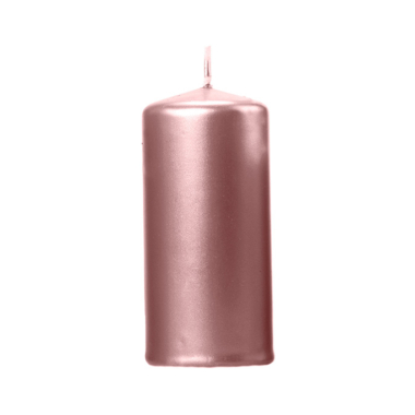 Sveća Metalik rose gold 12cm -  6 kom