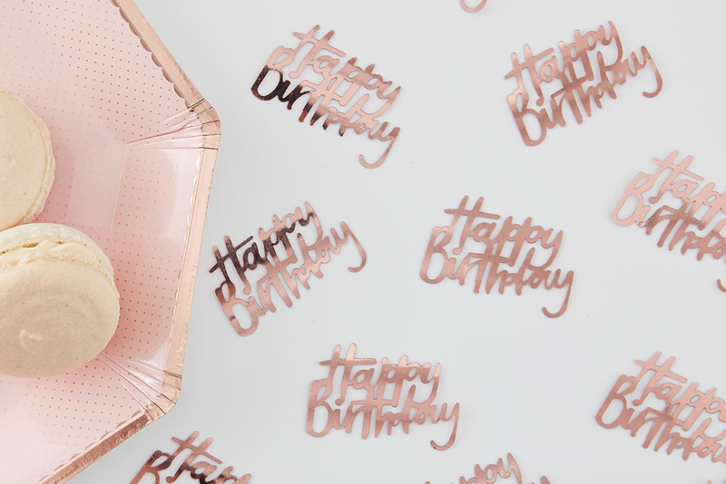 stone konfete happy birthday rose gold uzivo