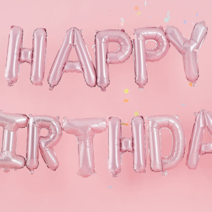 baloni happy birthday roze uzivo