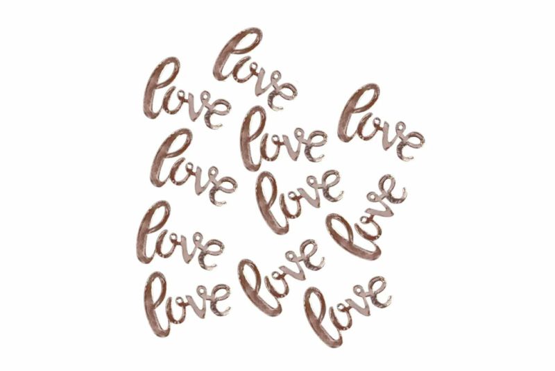 rose gold stone konfete love
