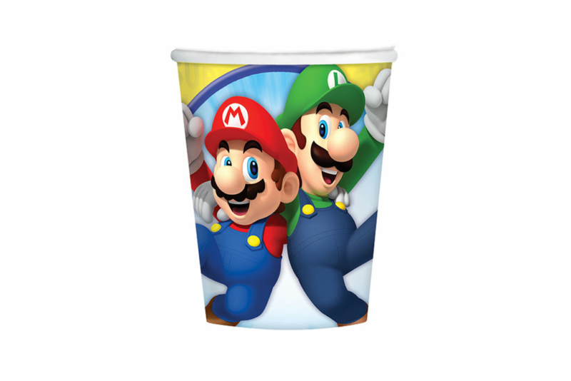 Čaše Super Mario 250ml - 8 kom