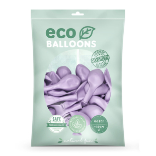 eco metalik lila balon pakovanje