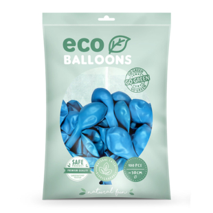 eco metalik svetlo plavi balon pakovanje