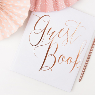 guest book rose gold uzivo