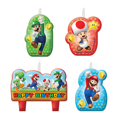 Svećice Super Mario - 4 kom