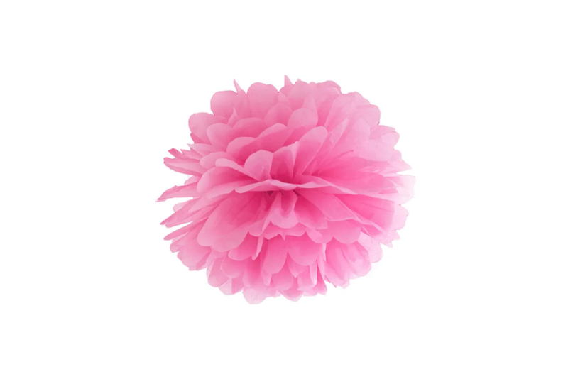 Pompom roze - 25cm