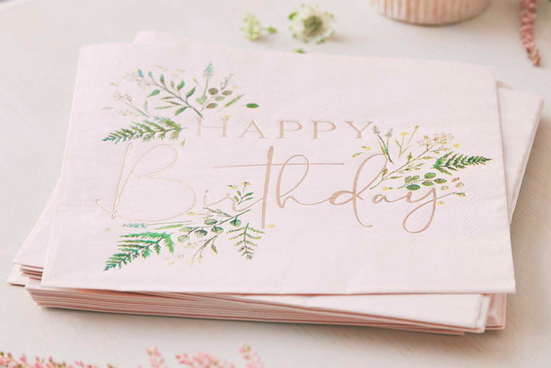 boho salvete happy birthday uzivo