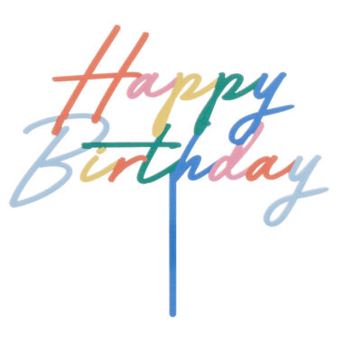 Toper za tortu - Happy Birthday