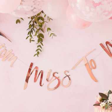 Baner From Miss to Mrs - 1.7m