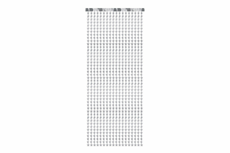 Srebrne zvezdice zavesa - 100x245cm