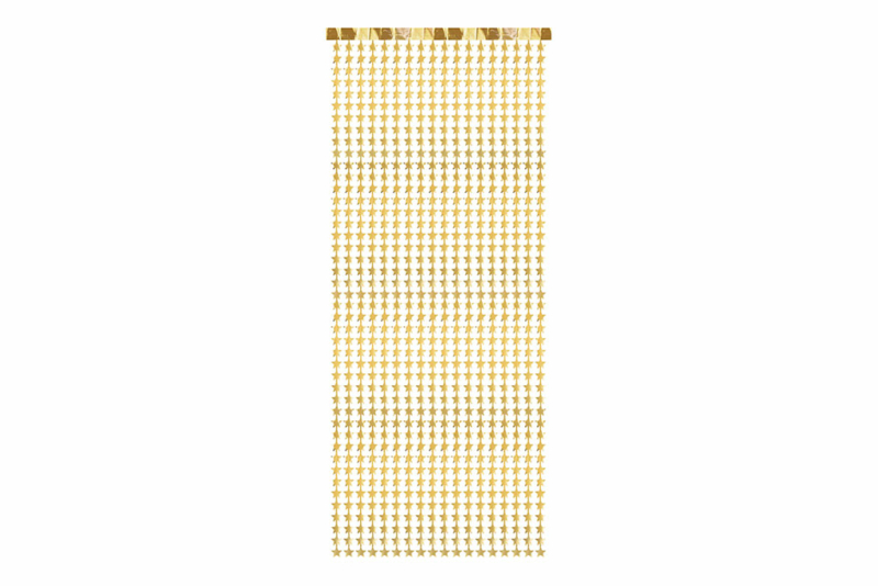 Zlatne zvezdice zavesa - 100x245cm