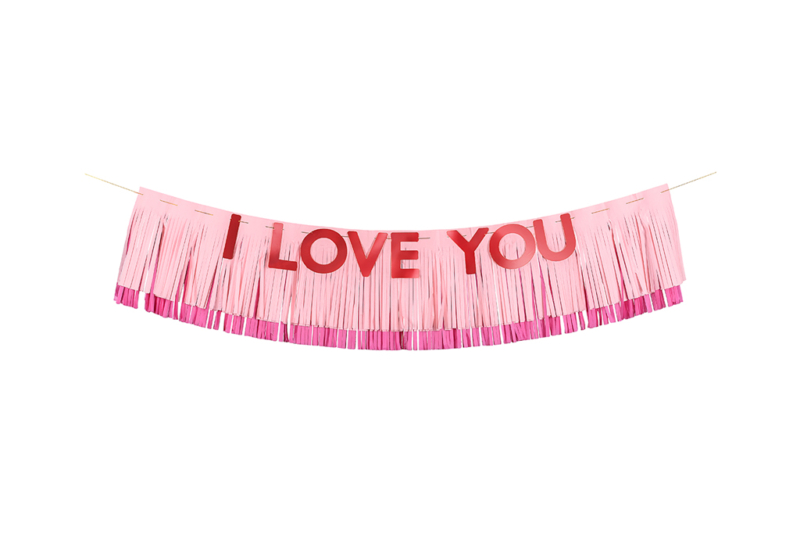 Baner I love you - 150cm