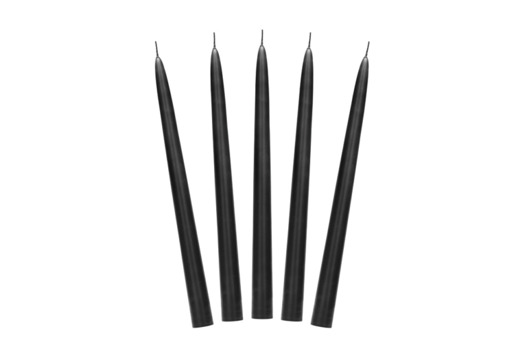 Sveća Mat crna 24cm - 10 kom