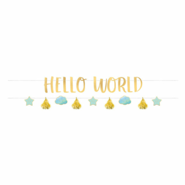 Baner Hello world - 176cm