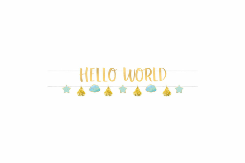 Baner Hello world - 176cm