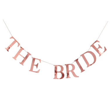 Baner The Bride sa štipaljkama za slike - 1.5m