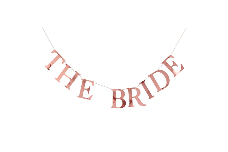 Baner The Bride sa štipaljkama za slike - 1.5m