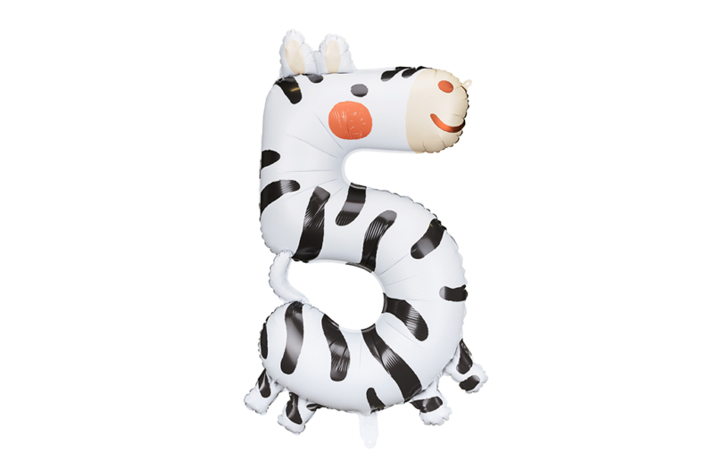 Broj 5 zebra - 81cm